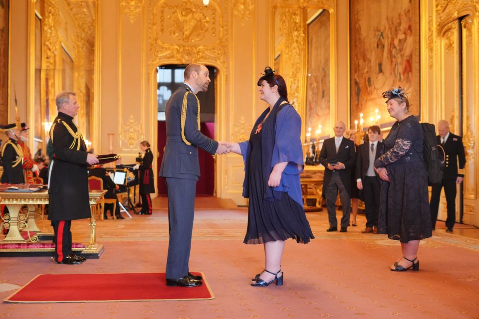 Sabrina Fortune was honoured for services to athletics (Jonathan Brady/PA)