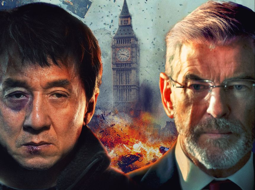 Jackie Chan and Pierce Brosnan in the 2017 film The Foreigner