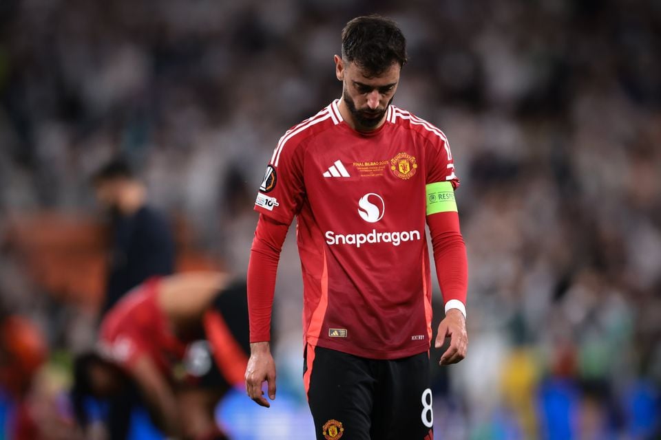 Bruno Fernandes after Manchester United's Europa League Final defeat