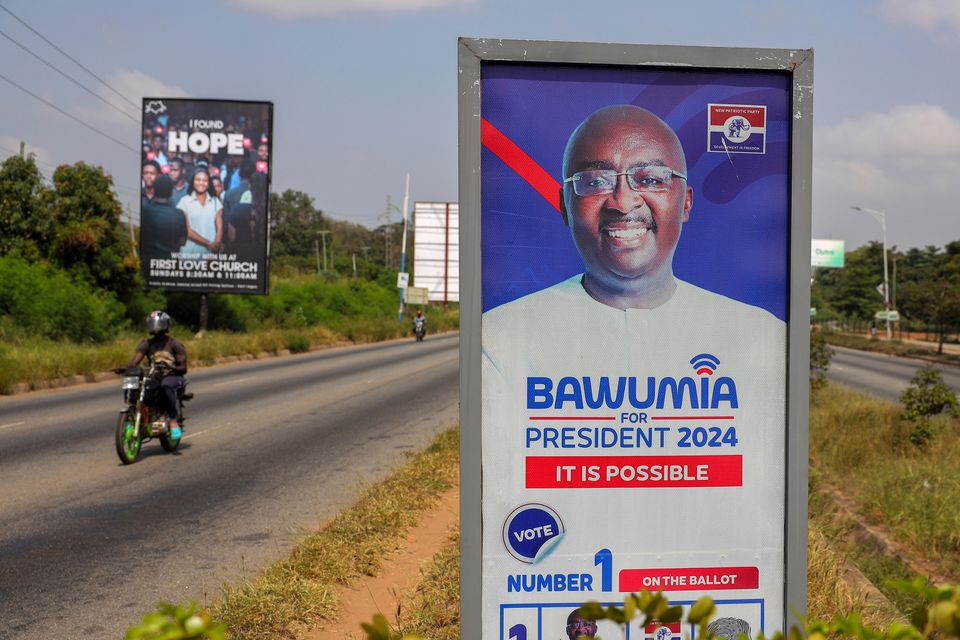 Vice President Mahamudu Bawumia is seeking the top job – but some analysts say there is little difference between the pledges of the two main candidates (AP)