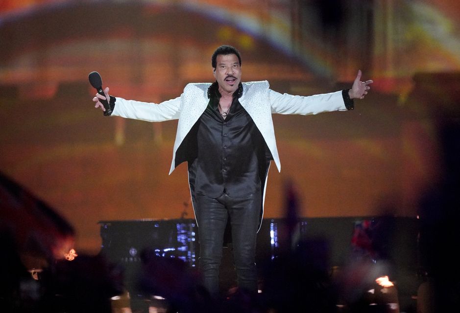 Lionel Richie performing at the Coronation Concert (Yui Mok/PA)