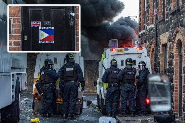 Ballymena riots: Four arrests made after car torched as violence
