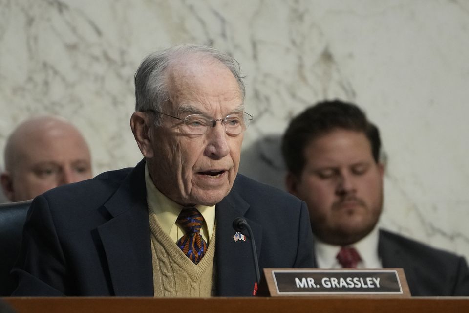 Republican Chuck Grassley criticised the move (Susan Walsh/AP)