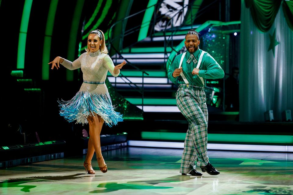 JB Gill and Amy Dowden performing on Strictly (Guy Levy/BBC/PA)