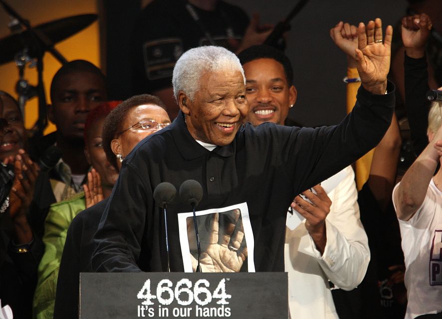 Nelson Mandela at the concert honouring his 90th birthday in Hyde Park (Ian West/PA)