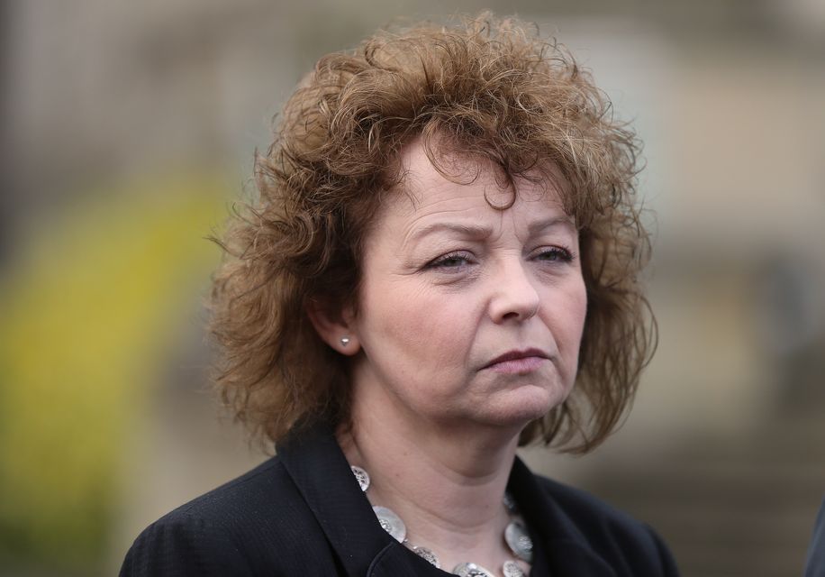 Edwin Poots talked with concern about respect for the authority of the Speaker, including Principal Deputy Speaker Caral Ni Chuilin, pictured, and Deputy Speakers John Blair and Steve Aiken (Niall Carson/PA)