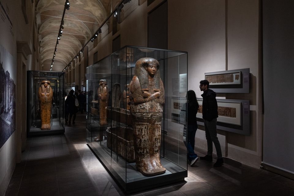 The Egyptian Museum of Turin houses the second most important archaeological/Egyptological collection in the world, after the Egyptian Museum of Cairo. Photo: Emanuele Cremaschi/Getty Images