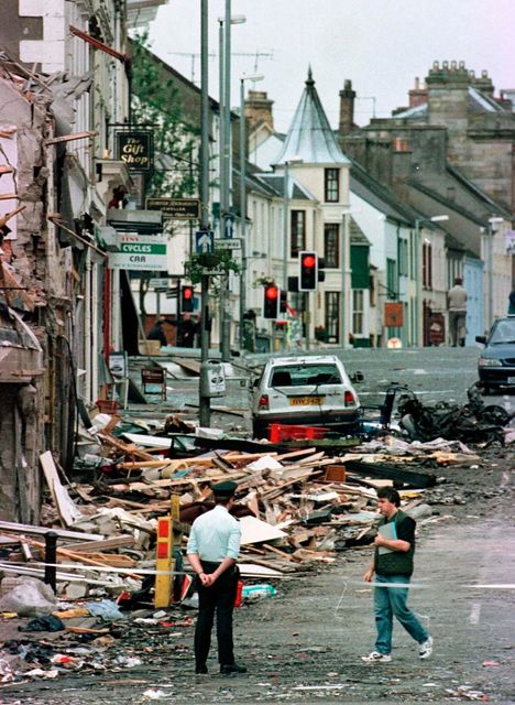 File photo of the aftermath of the Omagh bomb (Credit: Paul McErlane/PA Wire)