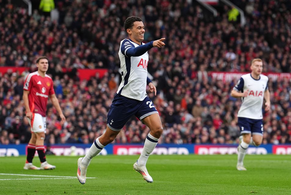 Brennan Johnson gave Tottenham an early lead (Martin Rickett/PA)