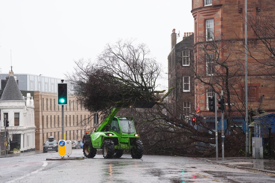 MSPs were told the recovery operation from Storm Eowyn is still ongoing (Jane Barlow/PA)