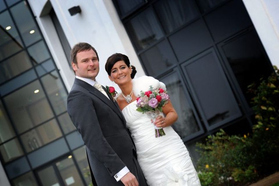 David and Kathy Martin on their wedding day. 
<p><b>To send us your Wedding Pics <a  href="http://www.belfasttelegraph.co.uk/usersubmission/the-belfast-telegraph-wants-to-hear-from-you-13927437.html" title="Click here to send your pics to Belfast Telegraph">Click here</a> </a></p></b>