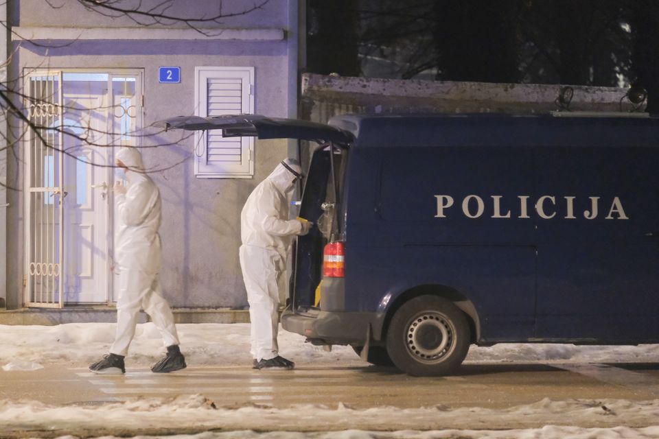 Police had dispatched a special unit to search for the attacker (AP Photo/Risto Bozovic)