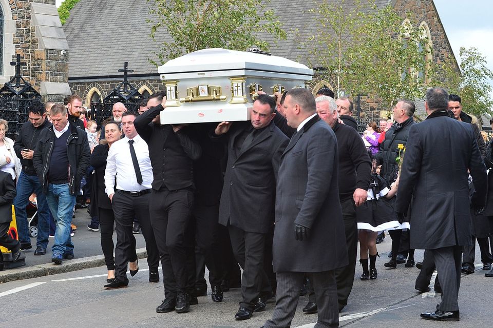 The 'Lady Diana of Travellers' is laid to rest in Co Armagh in a lavish funeral service. Picture By: Arthur Allison/Pacemaker