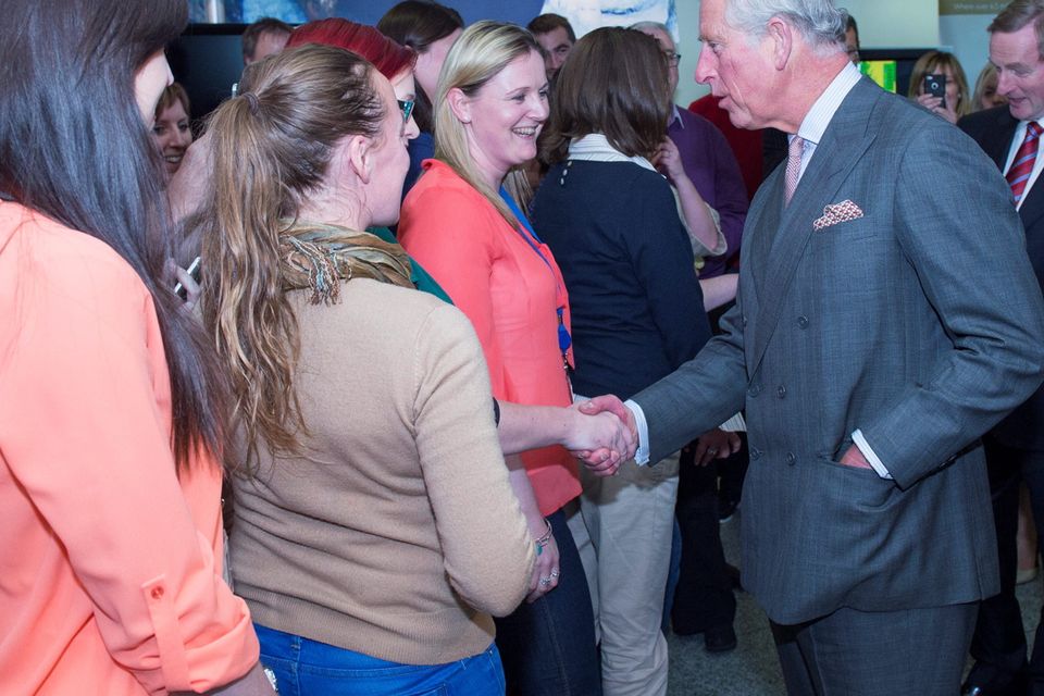 The Prince of Wales at the Marine Institute in Galway, on day one of a four day visit to Ireland with the Duchess of Cornwall. PRESS ASSOCIATION Photo. Picture date: Tuesday May 19, 2015. See PA story ROYAL Ireland. Photo credit should read: Arthur Edwards/The Sun/PA Wire