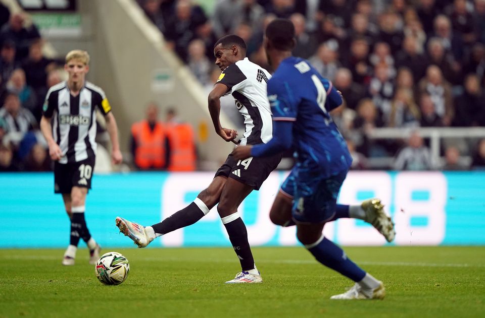 Alexander Isak slotted in the opener (Owen Humphreys/PA)