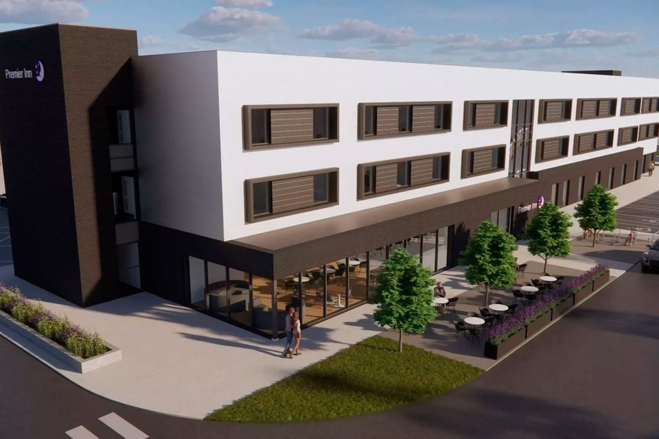 Artist's impression of the new Premier Inn at Belfast International Airport. Picture courtesy of Todd Architects and Turkington Holdings