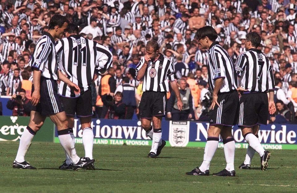 Manchester United beat Newcastle in the FA Cup final on their way to an unprecedented Treble in 1999 (Owen Humphreys/PA)