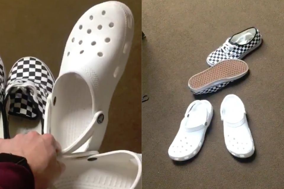 Crocs fans attempt to one up Vans owners with their own shoe