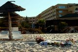 thumbnail: Tributes remain on the beach near the RIU Imperial Marhaba hotel in Sousse, Tunisia, following the terror attacks on the beach. PRESS ASSOCIATION Photo. Picture date: Wednesday July 1, 2015. The number of British tourists killed in the Tunisia terrorist attack who have been positively identified has reached 29, Foreign Secretary Philip Hammond said. See PA POLICE Tunisia stories. Photo credit should read: Steve Parsons/PA Wire