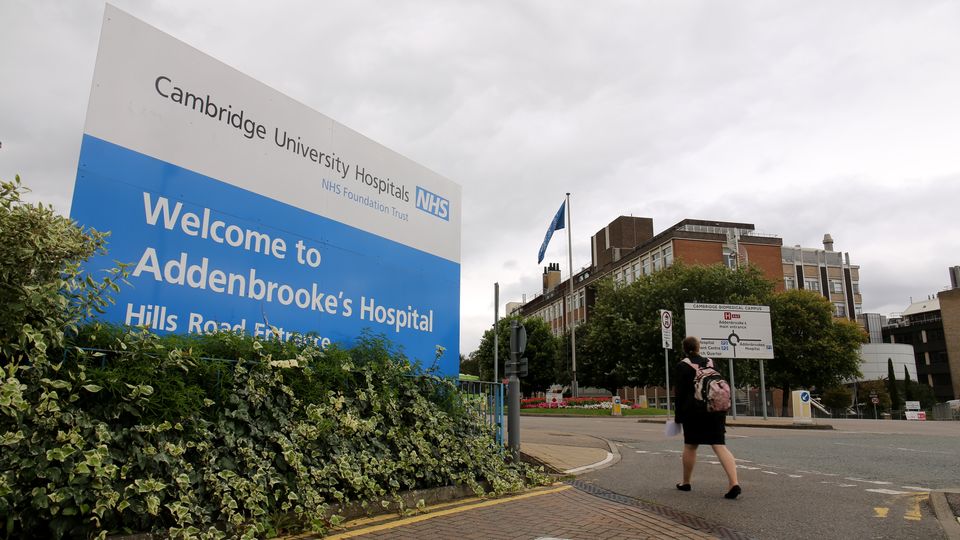 Addenbrooke’s University Hospital in Cambridge (Chris Radburn/PA)