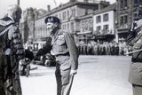 thumbnail: Field Marshal Bernard Montgomery, visit to Northern Ireland 1945. Arriving in Belfast and being greeted at the City Hall by Sir Crawford McCullagh. 14/9/1945.
