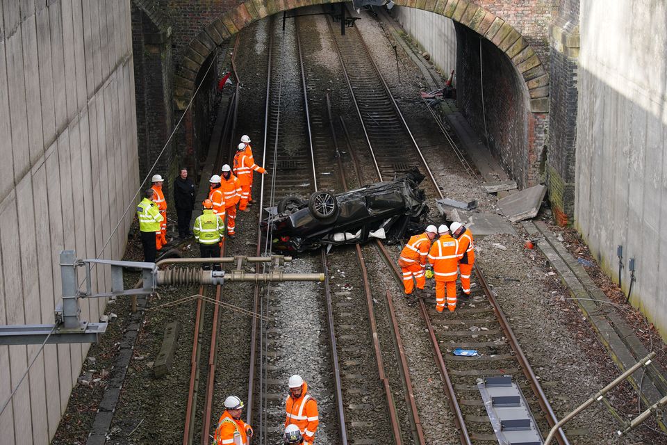 No other vehicles were involved in the incident (Peter Byrne/PA)