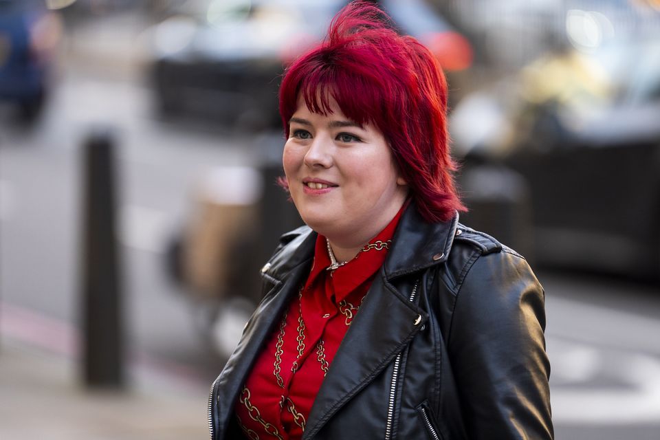 Lydia Suffield arrives at Westminster Magistrates Court (Jordan Pettitt/PA)