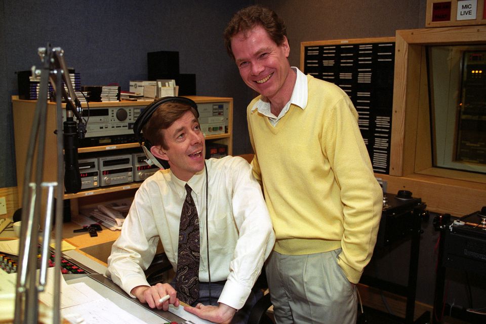 Classic FM’s Henry Kelly (left) and Nick Bailey at the station’s studios (PA)