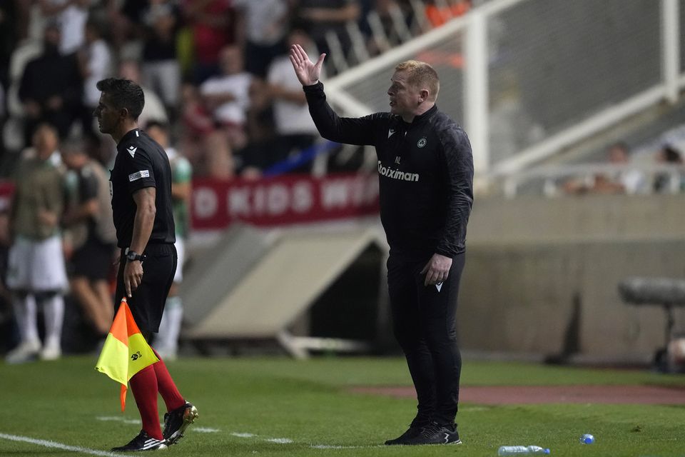 Omonia head coach Neil Lennon had no argument with the result (Petros Karadjias/AP)