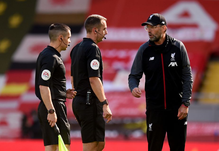 Coote’s comments about Klopp are still the subject of an FA investigation (Oli Scarff/NMC Pool/PA)