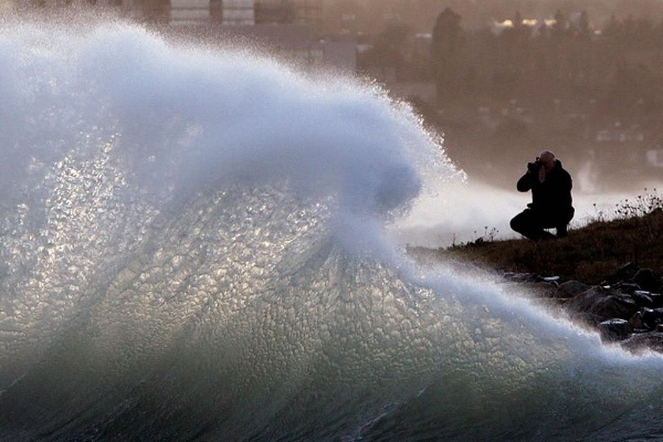 Strong winds and rain batter UK