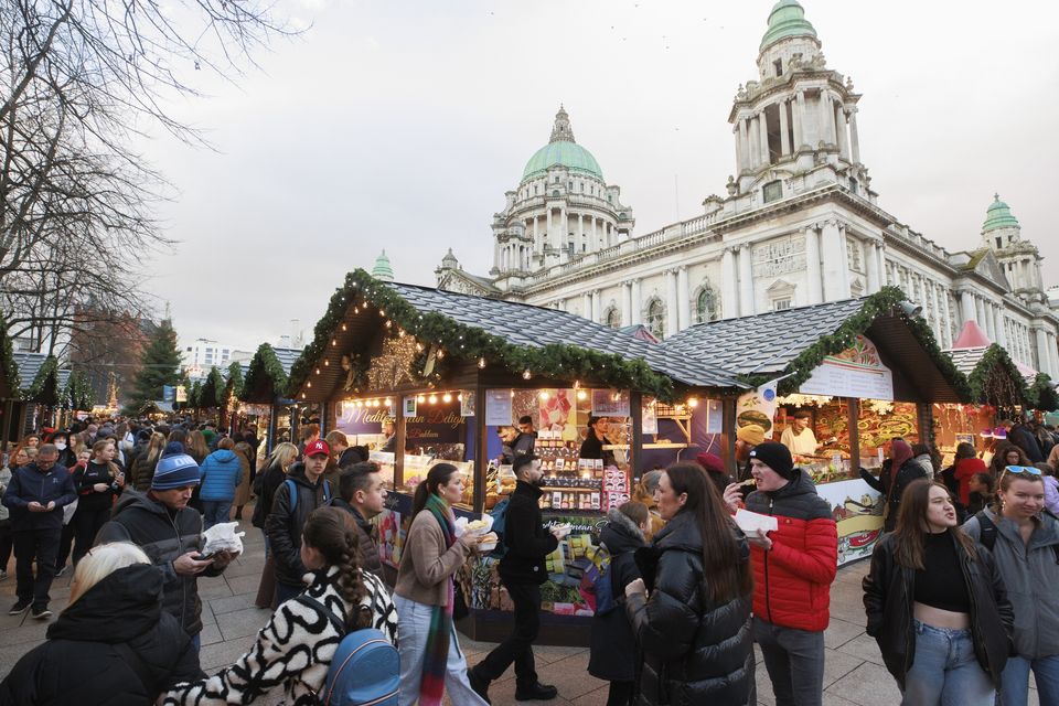 Belfast Christmas Market will not open on Saturday over safety concerns. Pic: Liam McBurney/RAZORPIX