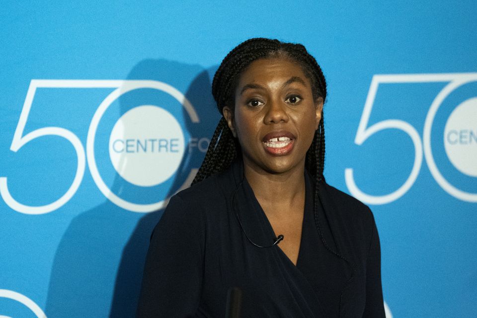 Former business secretary Kemi Badenoch had refused the funding for Kneecap (Ben Whitley/PA)