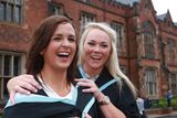 thumbnail: Ciara Brogan from Trillick in Co. Tyrone graduating in Theology at Queen's and Nuala Kelly from Trillick, Co Tyrone graduating in Computer Information Technology.