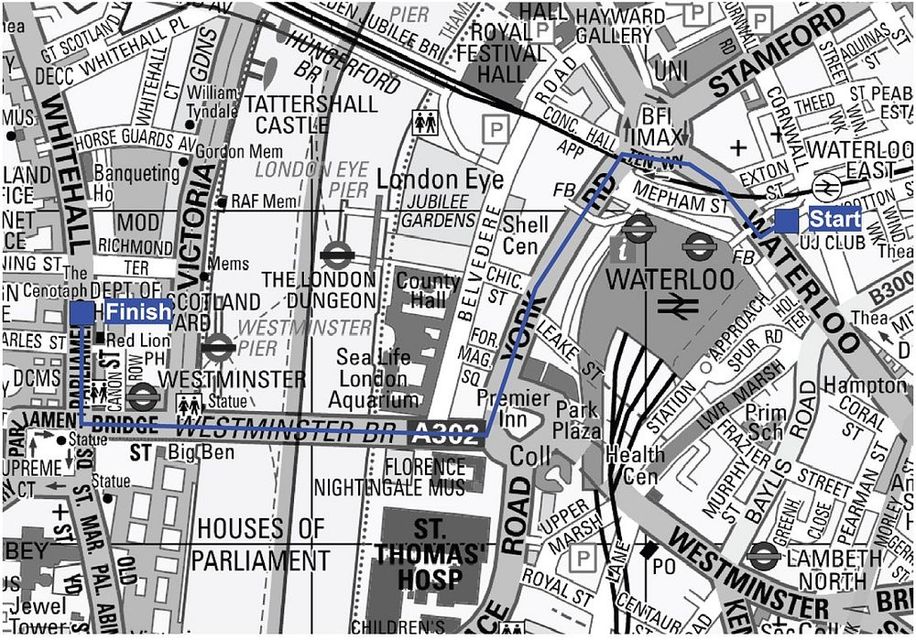 Those joining the ‘Unite the Kingdom’ protest must not deviate from the route shown on the map (Metropolitan Police/PA)