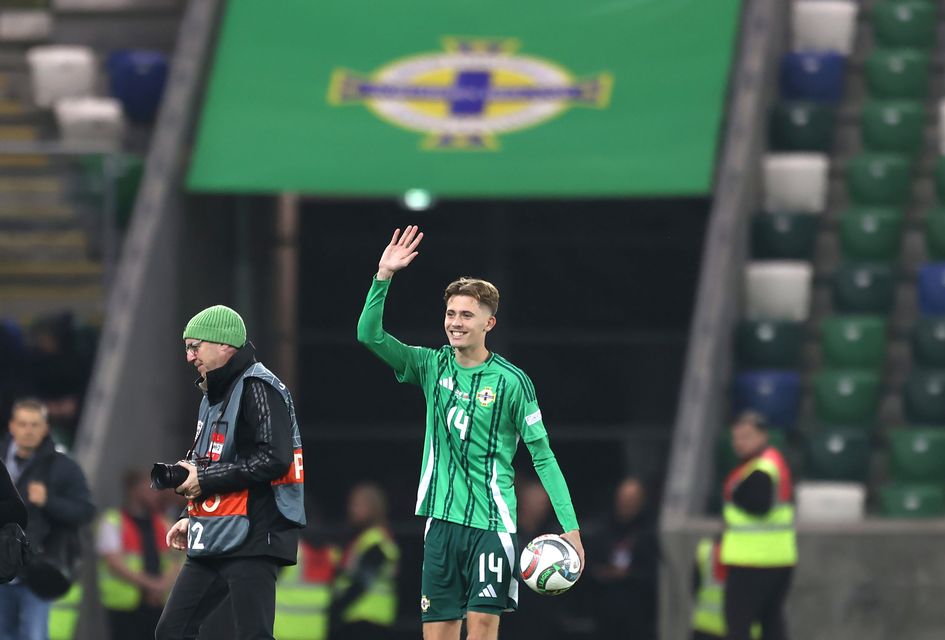 Isaac Price scored a hat-trick as Northern Ireland beat Bulgaria at Windsor Park (Liam McBurney/PA)