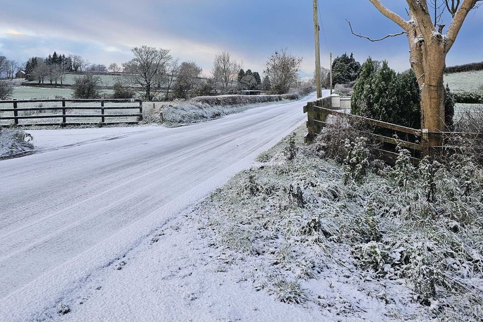 Snow hit Broughshane this week