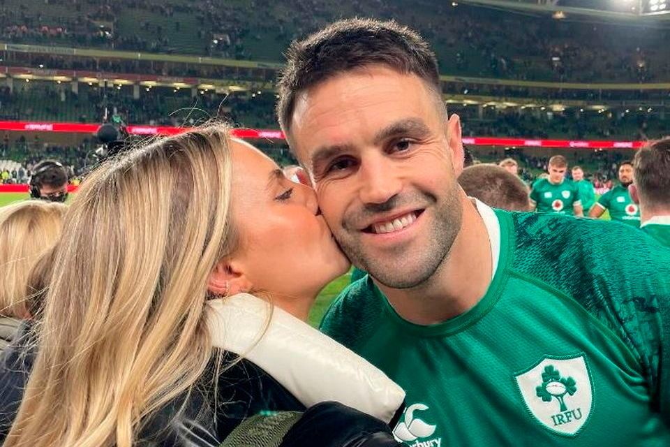 Conor Murray and his Derry model wife Joanna have confirmed they are expecting their first child together