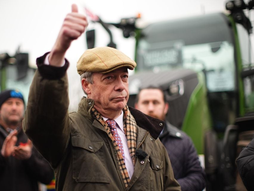 Mr Farage predicted Labour MPs in rural seats would be ‘getting scared’ (James Manning/PA)