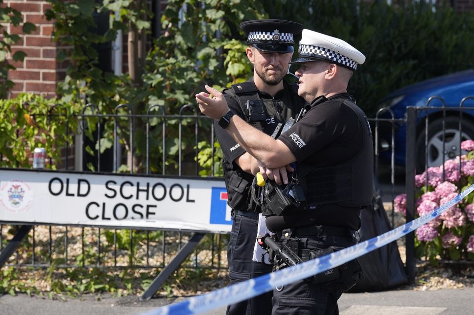 Police activity on Old School Close in the village of Banks, Lancashire (Danny Lawson/PA)