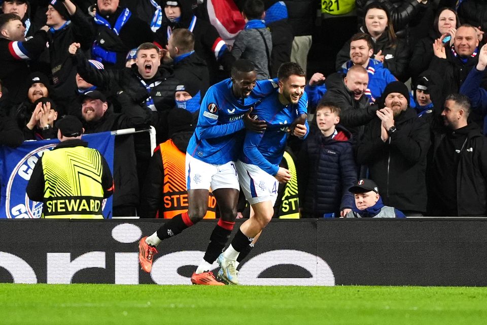 Rangers clinched eighth spot to qualify for the last-16 (Andrew Milligan/PA)