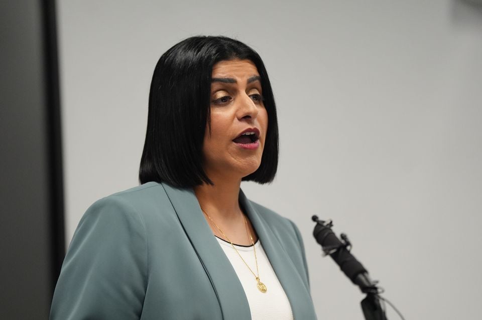 Justice Secretary Shabana Mahmood (Ben Whitley/PA)