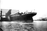 thumbnail: The Titanic launches into the water. Photograph © National Museums Northern Ireland. Collection Harland & Wolff, Ulster Folk & Transport Museum