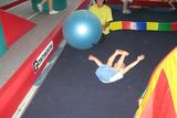 thumbnail: Oliver takes a tumble playing with the inflatable gym ball
