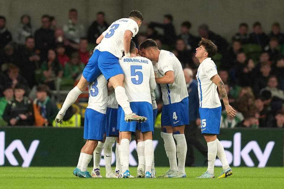 Greece have beaten the Republic of Ireland three times in the last 16 months (Niall Carson/PA)