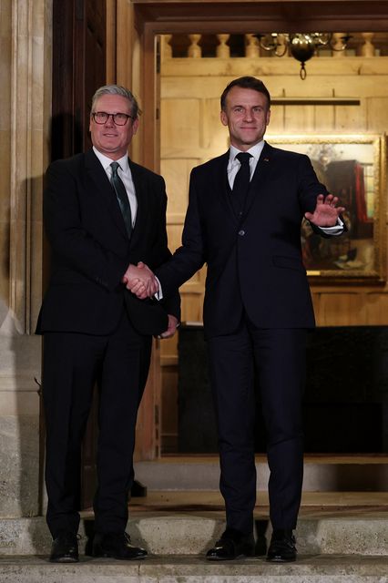 Prime Minister Sir Keir Starmer with French President Emmanuel Macron (Toby Melville/PA)