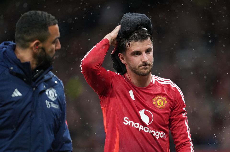 Mason Mount leaves the pitch with injury (Martin Rickett/PA)