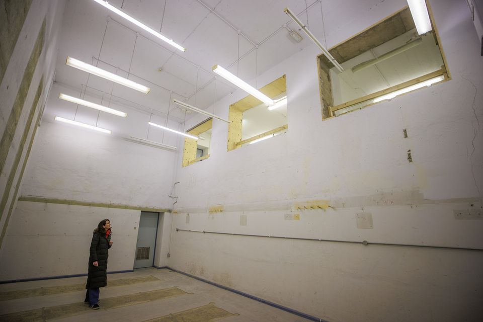 Naoimh Quinn, senior architect with Department of Communities (DfC) Historic Environment Division (HED), in the Northern Ireland Regional War Rooms (Liam McBurney/PA)