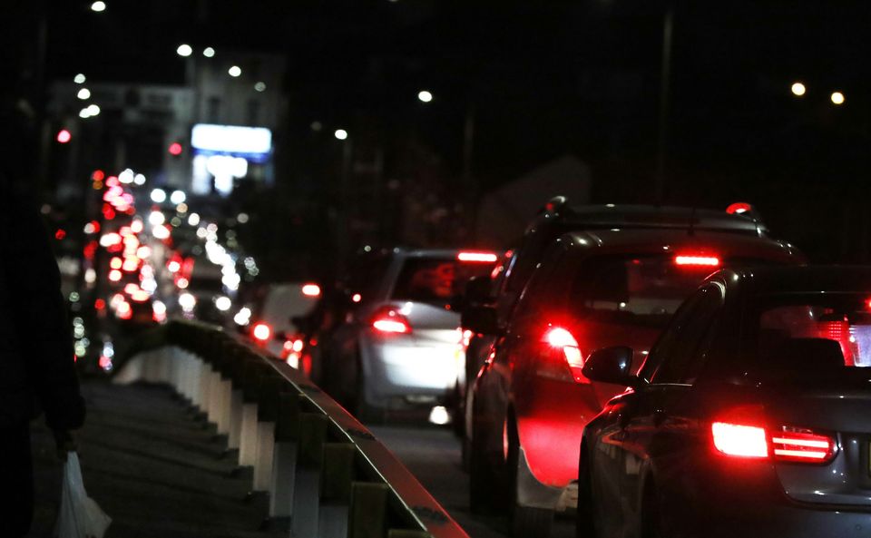 UEFA Europa Conference League, League Phase - match day 3,  Windsor Park, Belfast.
7/11/2024
Larne FC vs FC St Gallen (Switzerland)    
Traffic Congestion around the Windsor Park ahead off UEFA Europa Conference League match.
Mandatory Credit ©INPHO Brian Little