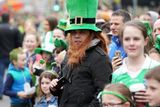 thumbnail: Press Eye - Belfast - Northern Ireland - 17th March 2015 - 

St Patrick's Day Carnival parade and Concert in Belfast city centre. 

Thousands of people descended on Belfast city centre today (17 March) to enjoy the city??s annual spectacular St Patrick??s Day parade and concert.

Organised by Belfast City Council, the family-friendly celebrations were officially started by Lord Mayor Nichola Mallon who led the high-energy carnival parade, created by BEAT Carnival.

Picture by Kelvin Boyes / Press Eye.